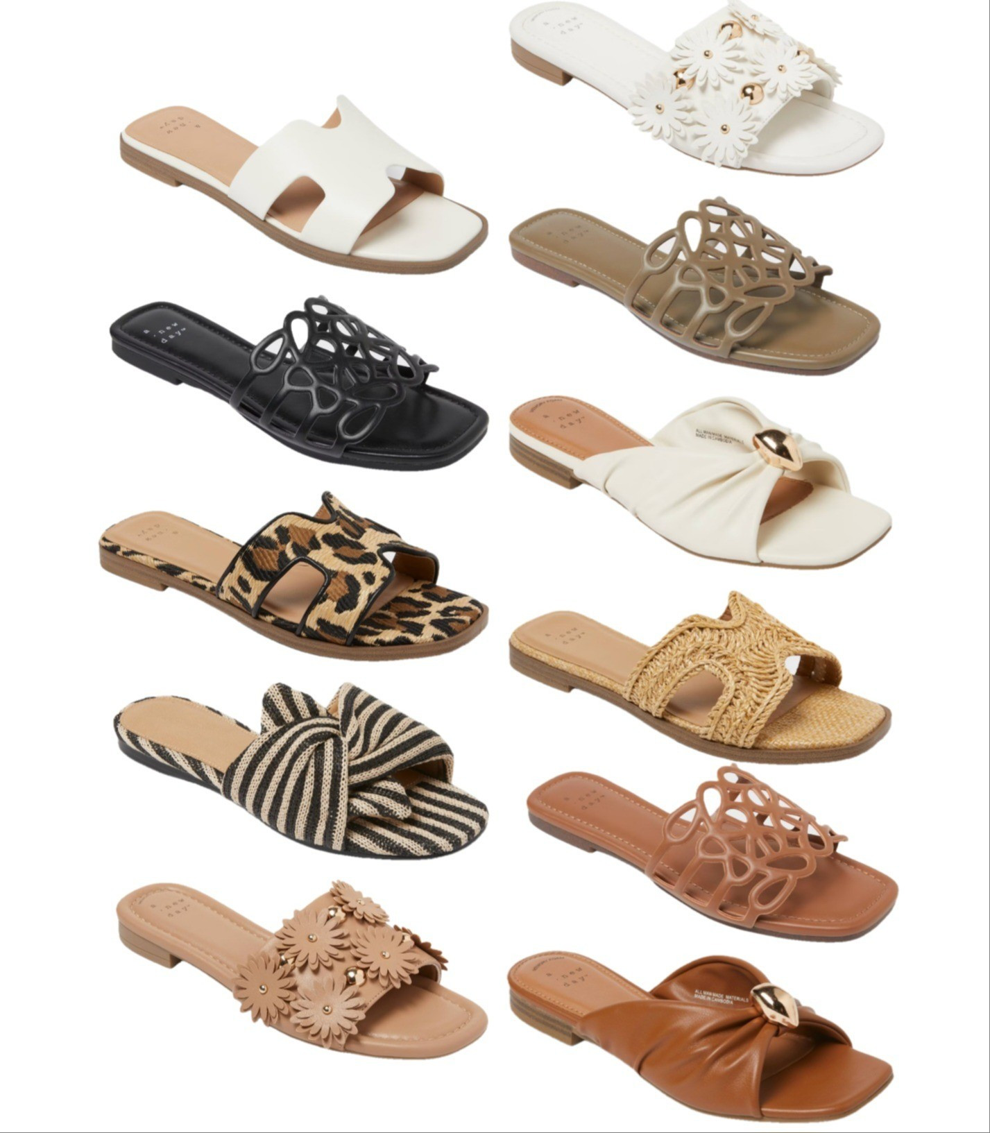 Stylish and budget-friendly summer sandals.

