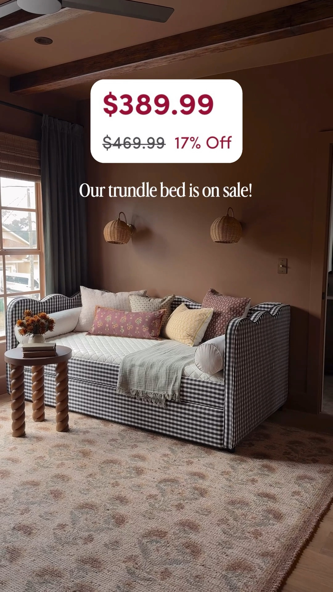 PSA: our trundle bed is on sale during @Wayfair’s Spring Cyber Week! 

Save up to 80% off w/free shipping sitewide 3/19-3/23. Linking more of my top home deals below. 

#Ad #WayfairPartner #wayfair

#LTKHome #LTKSaleAlert