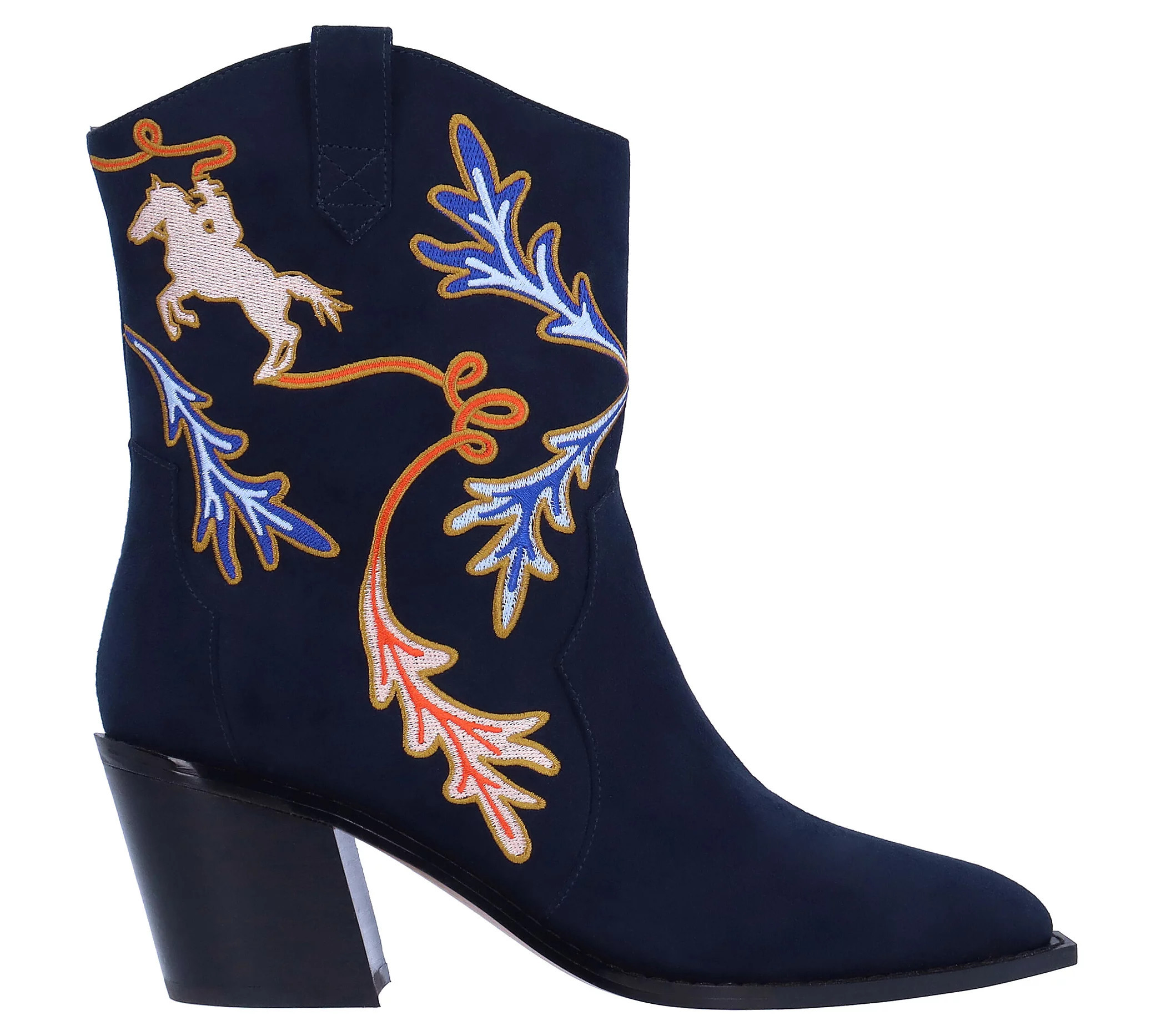 J. Renee' Cowboy Boot - Skyla Faux Suede | QVC