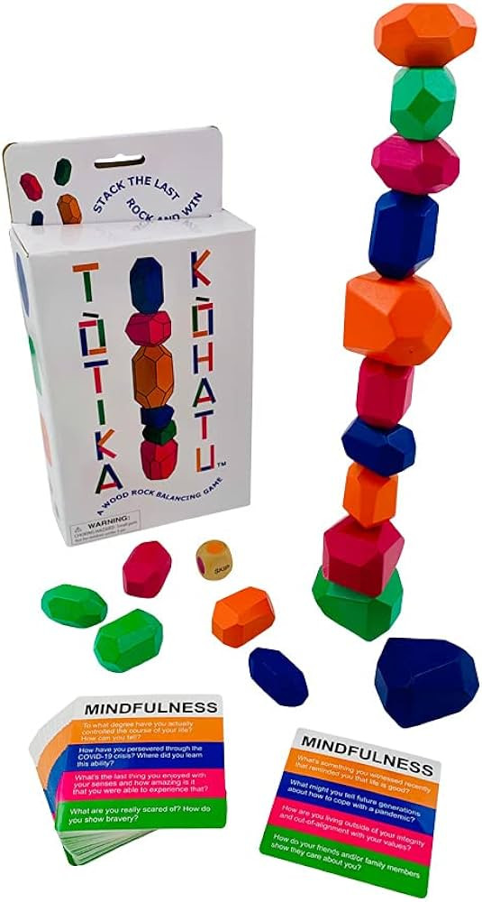 YEHUA! Totika Kohatu - A Wood Rock Stacking Game Promoting Mindfulness | Amazon (US)