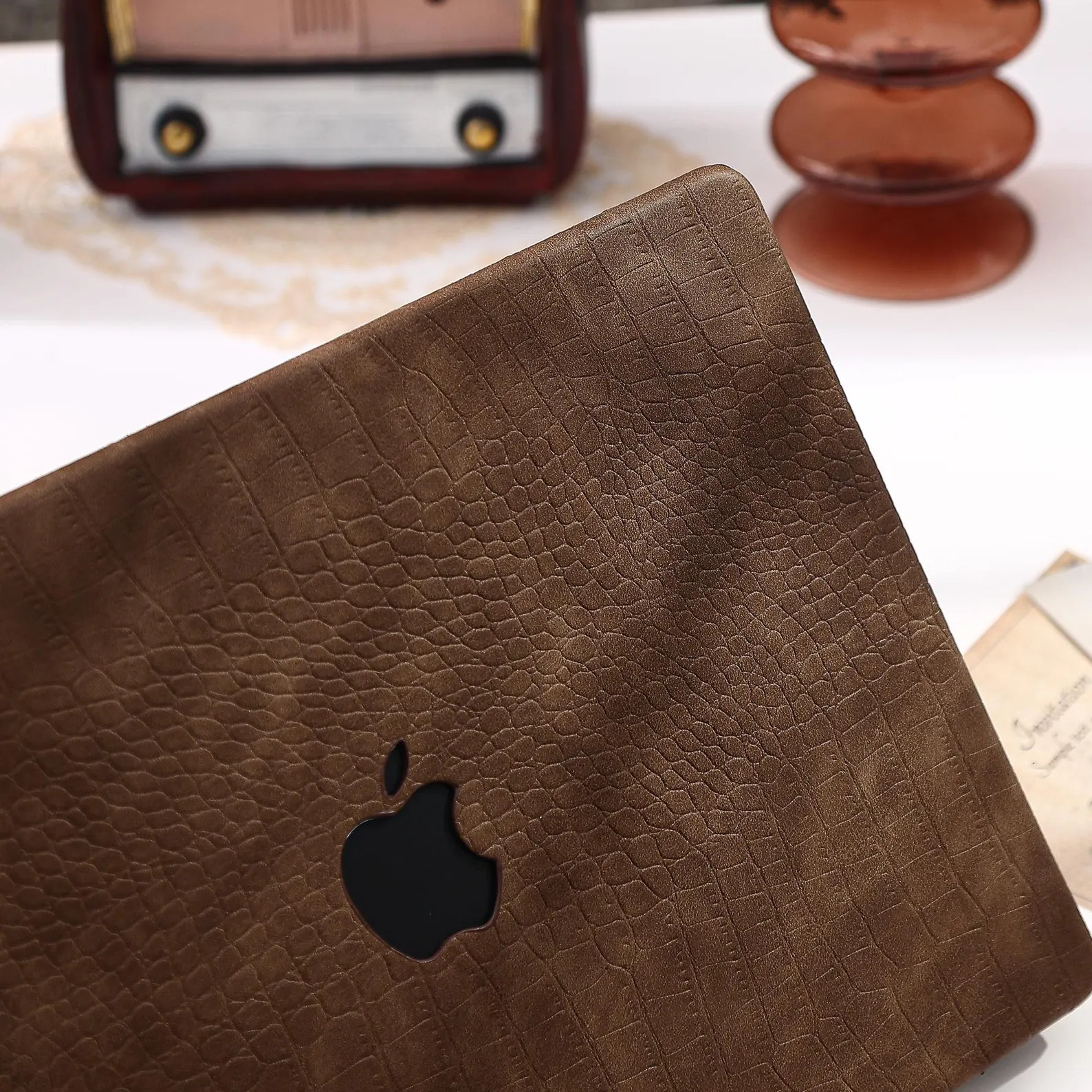 Dark Brown Crocodile Macbook case for MacBook Air 13 MacBook Pro 13 14 16 15 Air 15 MacBook Air 1... | Etsy (US)