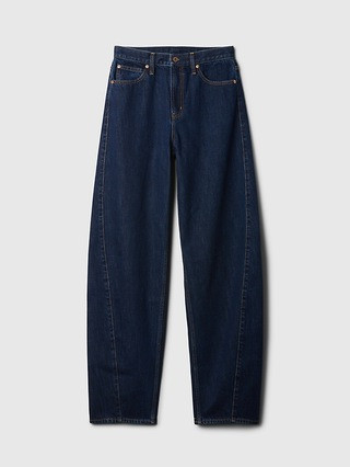 High Rise Barrel Jeans | Gap (US)
