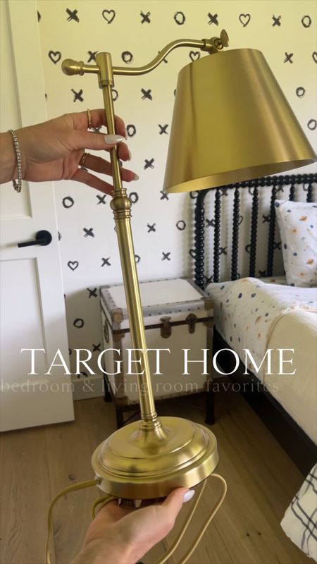 HOME \ Target home favorites! See how I styled them in Ford’s bedroom and living room💁🏻‍♀️ Here’s what I’m sharing today…
+ gold lamp
+ front bed blanket
+ grid knit throw
+ sherpa pillow (insert included)
+ marble side table 

Here’s how to SHOP!
1. Comment “shop” to get links sent directly to your DMs
2. Click the link in my bio @sbkliving and select “shop my reels”
3. Head over to my @shop.ltk shop and follow me “sbkliving”

#LTKSeasonal #LTKhome #LTKfindsunder50