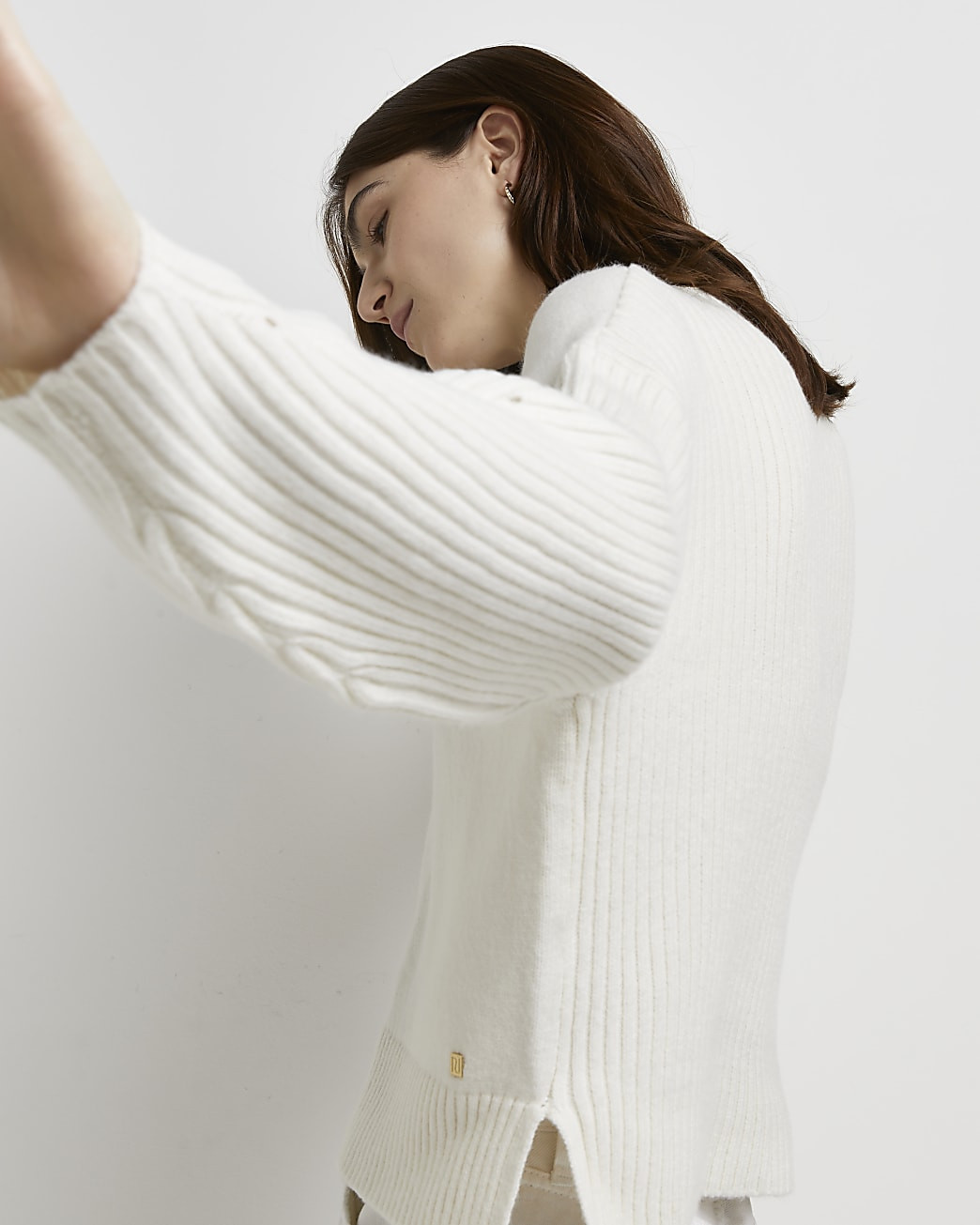 River Island Womens Cream knitted jumper | River Island (US)