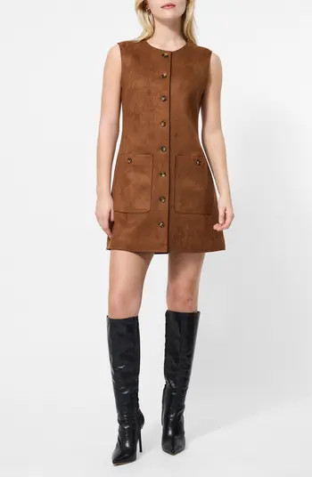 Lany Sleeveless Faux Suede Minidress | Nordstrom