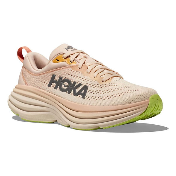 Women's HOKA Bondi 8 Running Shoes 9 Regular Cream/Vanilla | Scheels
