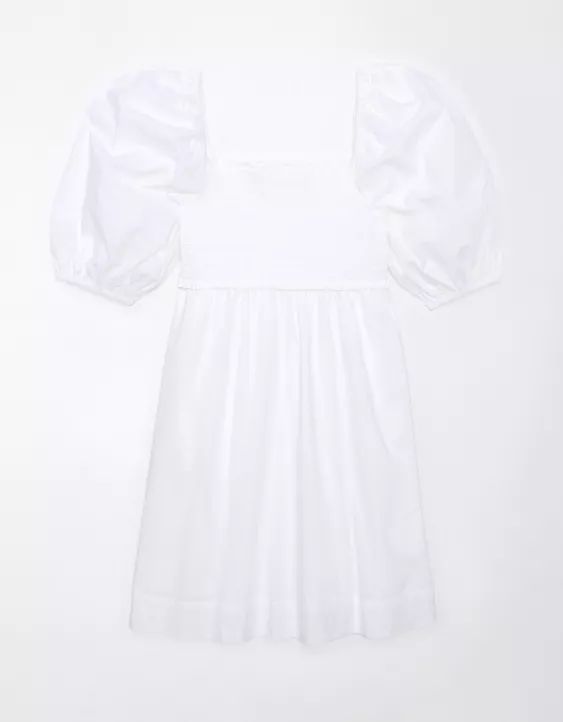 AE Puff Sleeve Babydoll Mini Dress | American Eagle Outfitters (US & CA)