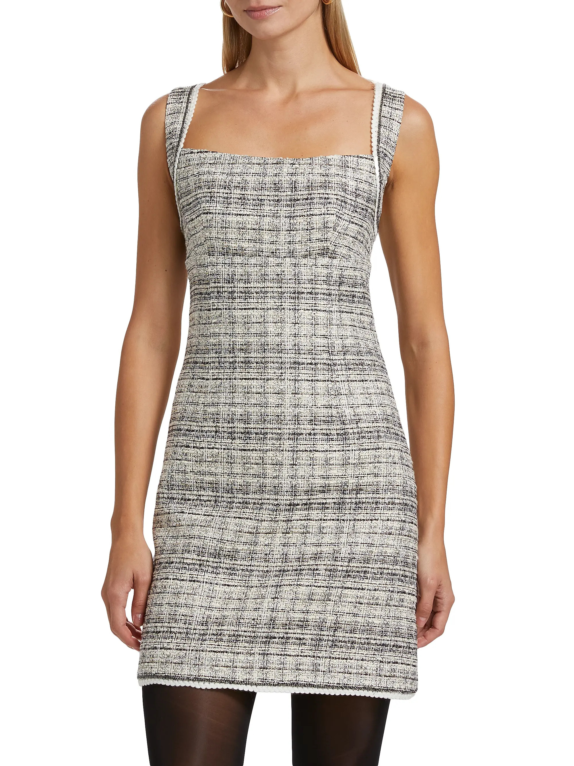 Hallie Metallic Tweed Sleeveless Minidress | Saks Fifth Avenue