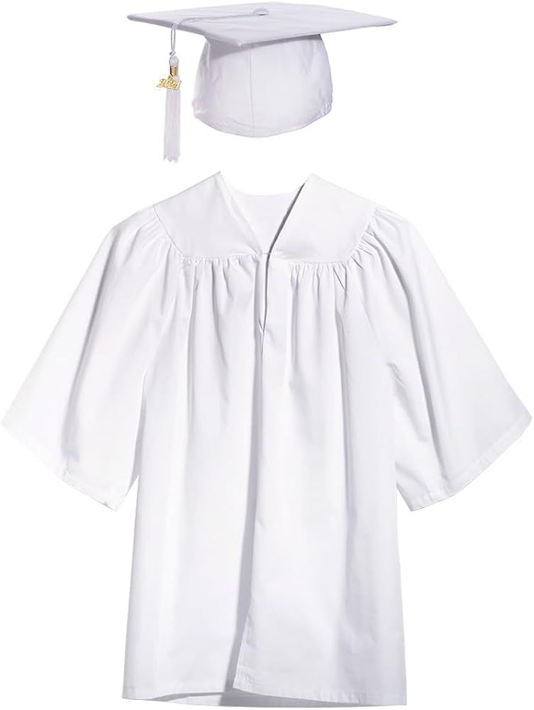 Happy Graduates Child Matte Graduation Sets, Cap, Gown, Tassel, Charm | Amazon (US)