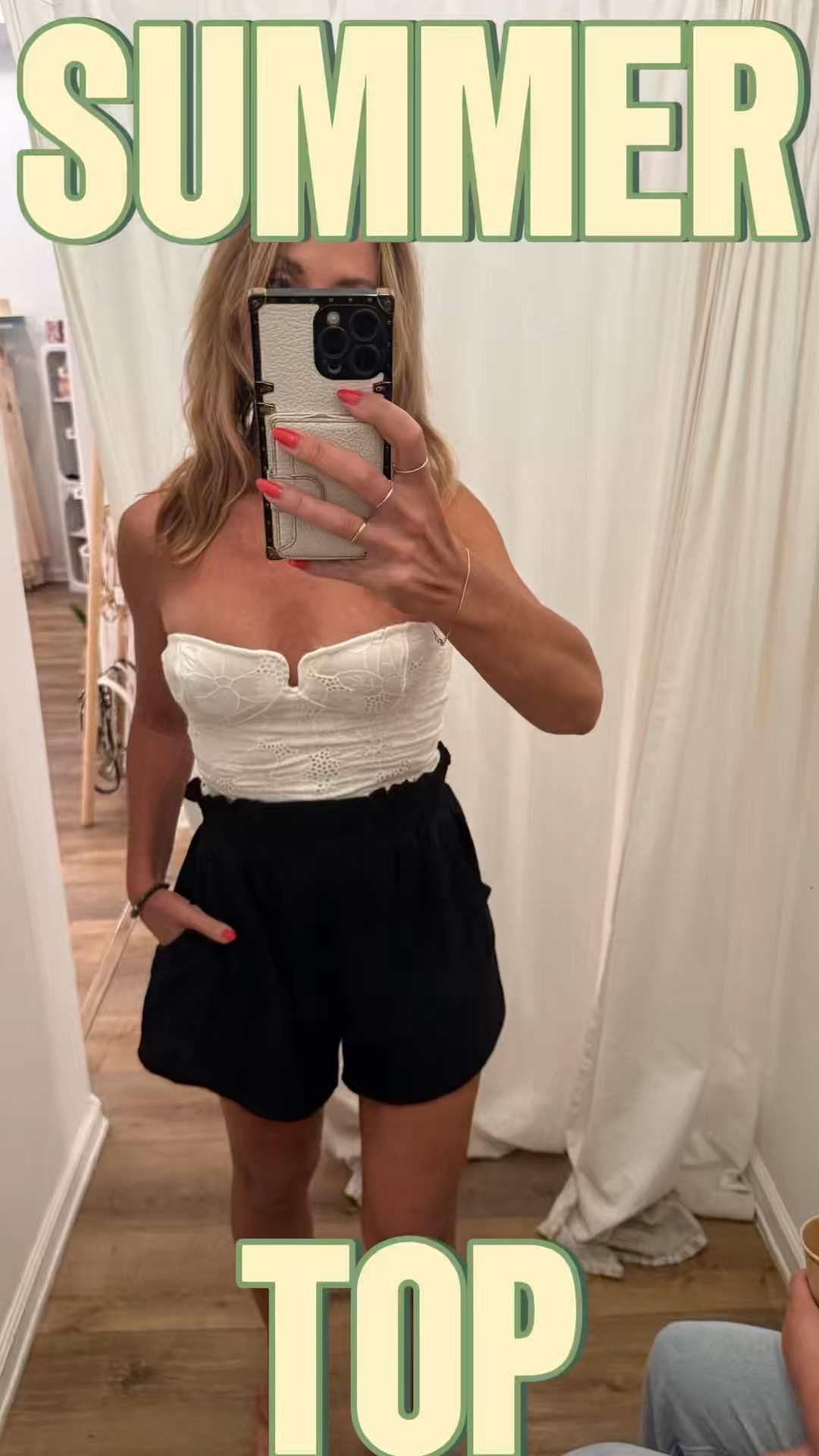 The Perfect White Top for Summer

A little shopping day in Ojai with Penelope turned into an unexpected favorite find. 🤍 I stumbled upon this adorable white eyelet tube top from Free People and immediately fell in love.

I paired it with the high-waisted shorts from my favorite black matching set (my top seller for a reason!) to show how versatile separates can be. Add my go-to minimal @Target  sandals, and it’s the easiest chic summer outfit.

What I love most about this top is how many ways you can style it. It would be so cute with high-waisted jeans, barrel jeans, a polka dot skirt, a flowy maxi skirt, or even lightweight linen pants for a resort look. It’s one of those pieces that works for everything from a casual coffee run to a date night outfit, vacation outfit, beach dinner, or weekend getaway.

Easy, feminine, and the kind of piece you’ll reach for all summer long. ☀️

#LTKootd #LTKTravel #LTKgrwm