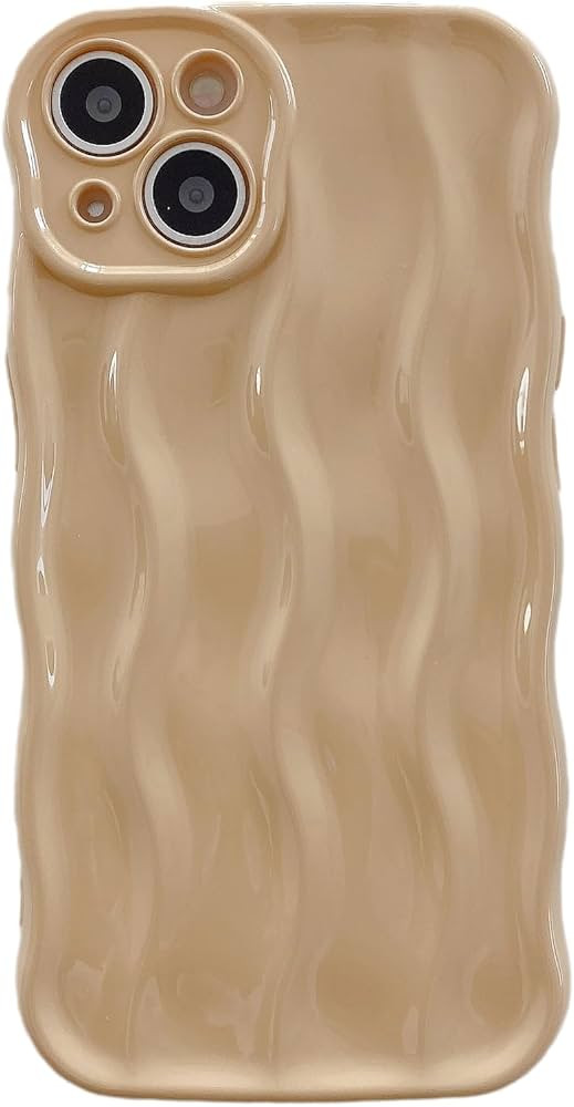 wahhle Designed for iPhone 12 Pro Max Case,Water Ripple Pattern Curly Wave Frame Soft Cute Phone ... | Amazon (US)