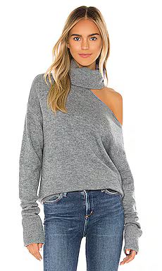 PAIGE Raundi Sweater in Light Heather Grey from Revolve.com | Revolve Clothing (Global)