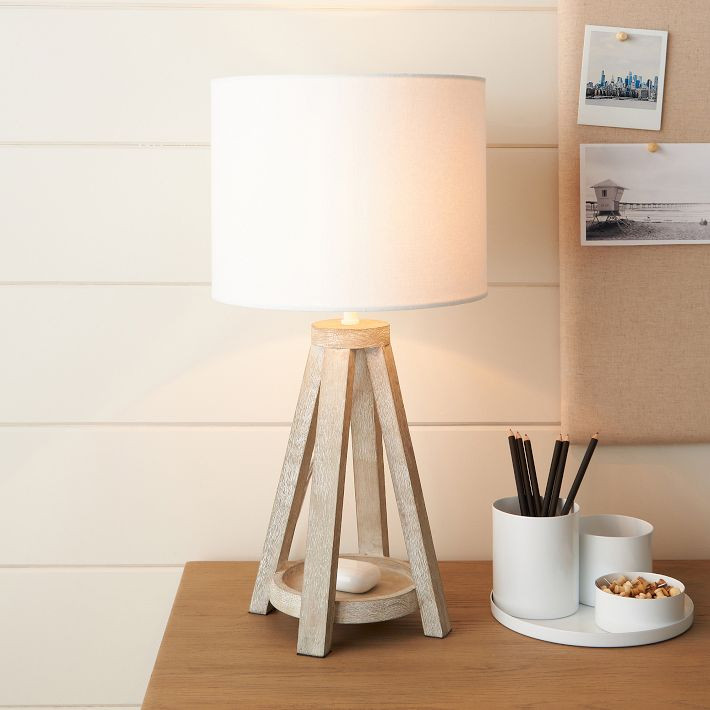 Ridley Wood Table Lamp | Pottery Barn Teen