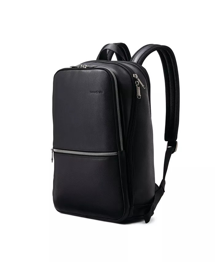 Classic Leather Slim Backpack | Macy's