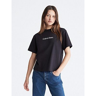 Relaxed Fit Standard Logo Crewneck T-Shirt | Calvin Klein | Calvin Klein (US)