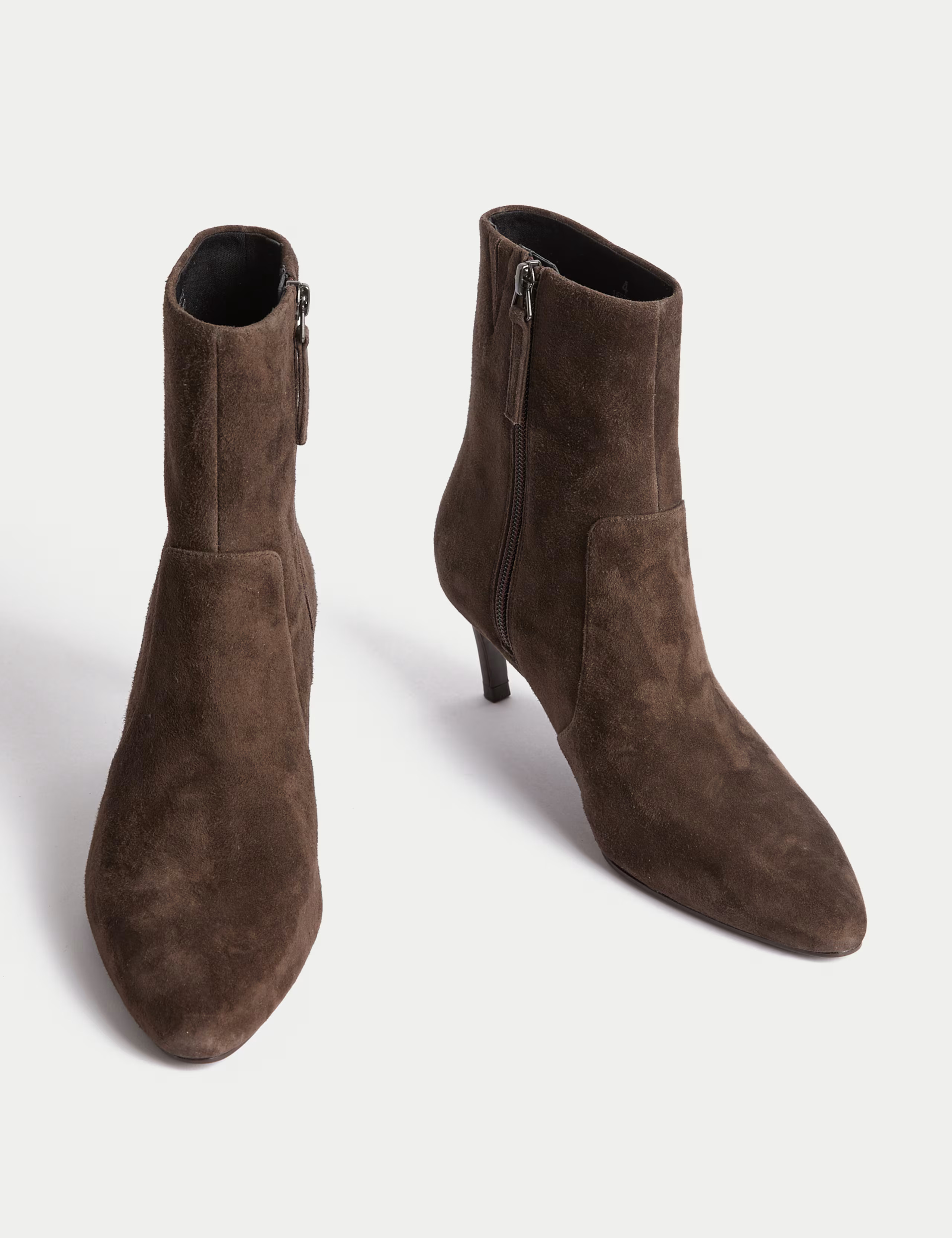 Suede Kitten Heel Pointed Ankle Boots | Marks & Spencer (UK)
