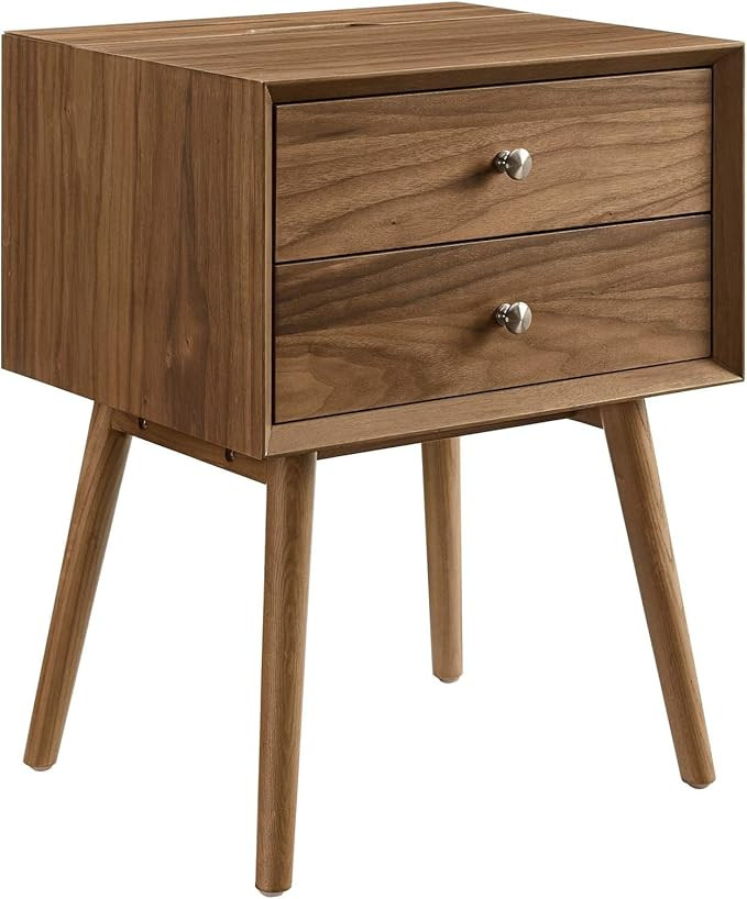 Modway Ember Wood Nightstand, Walnut Walnut | Amazon (US)