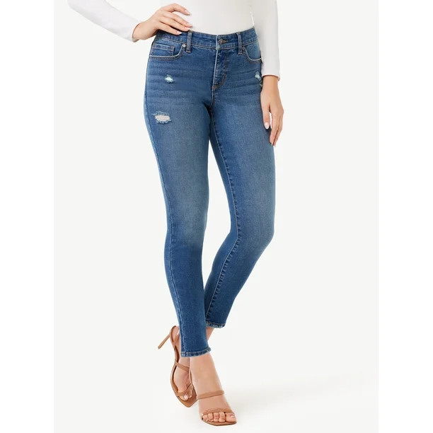 Sofia Jeans Women's Sofia Skinny Mid Rise Ankle Jeans | Walmart (US)