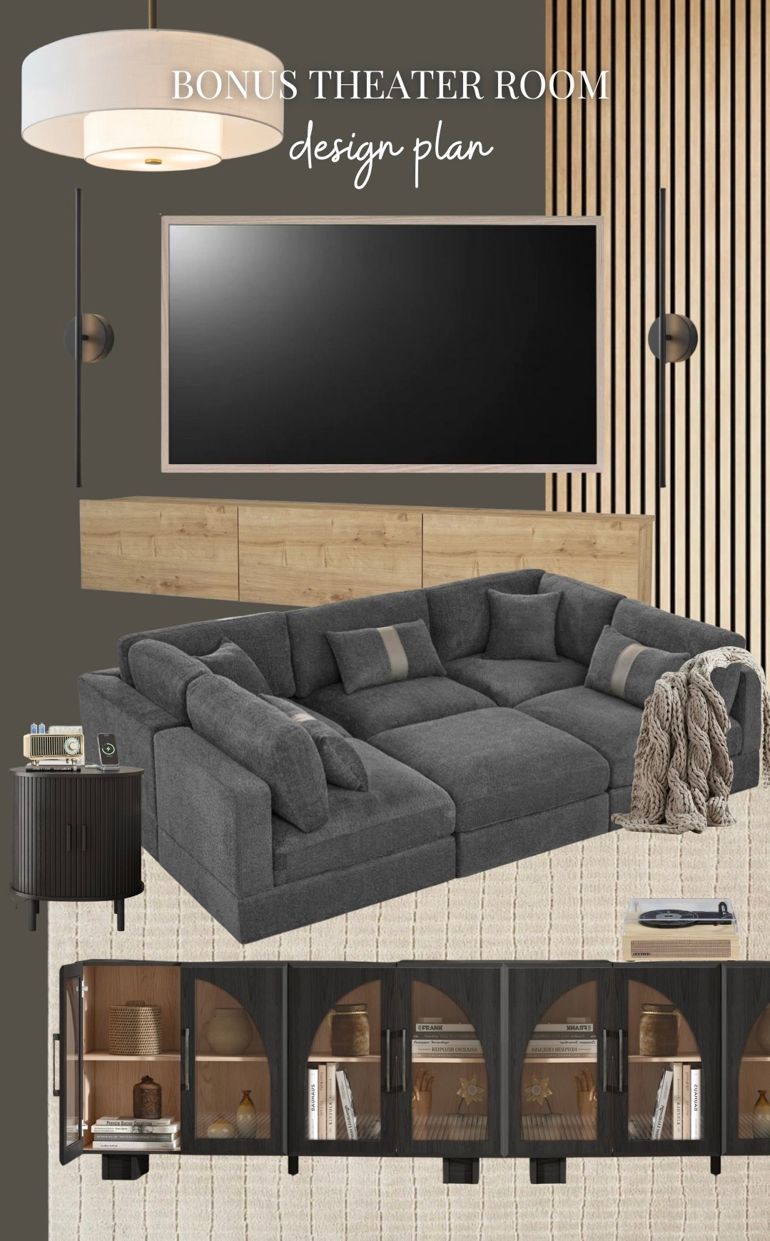 I’m nearing the end of my upstairs bonus room makeover and can’t wait to share the final reveal with you guys! Here is my design plan and everything I ordered during the @wayfair End of Year
Clearance event. ✨ It was all up to 60% off and fast shipping! I’m still shocked how affordable these gorgeous black arched cabinets were. 

#ad #WayfairPartner #Wayfair #liketkit @shop.ltk