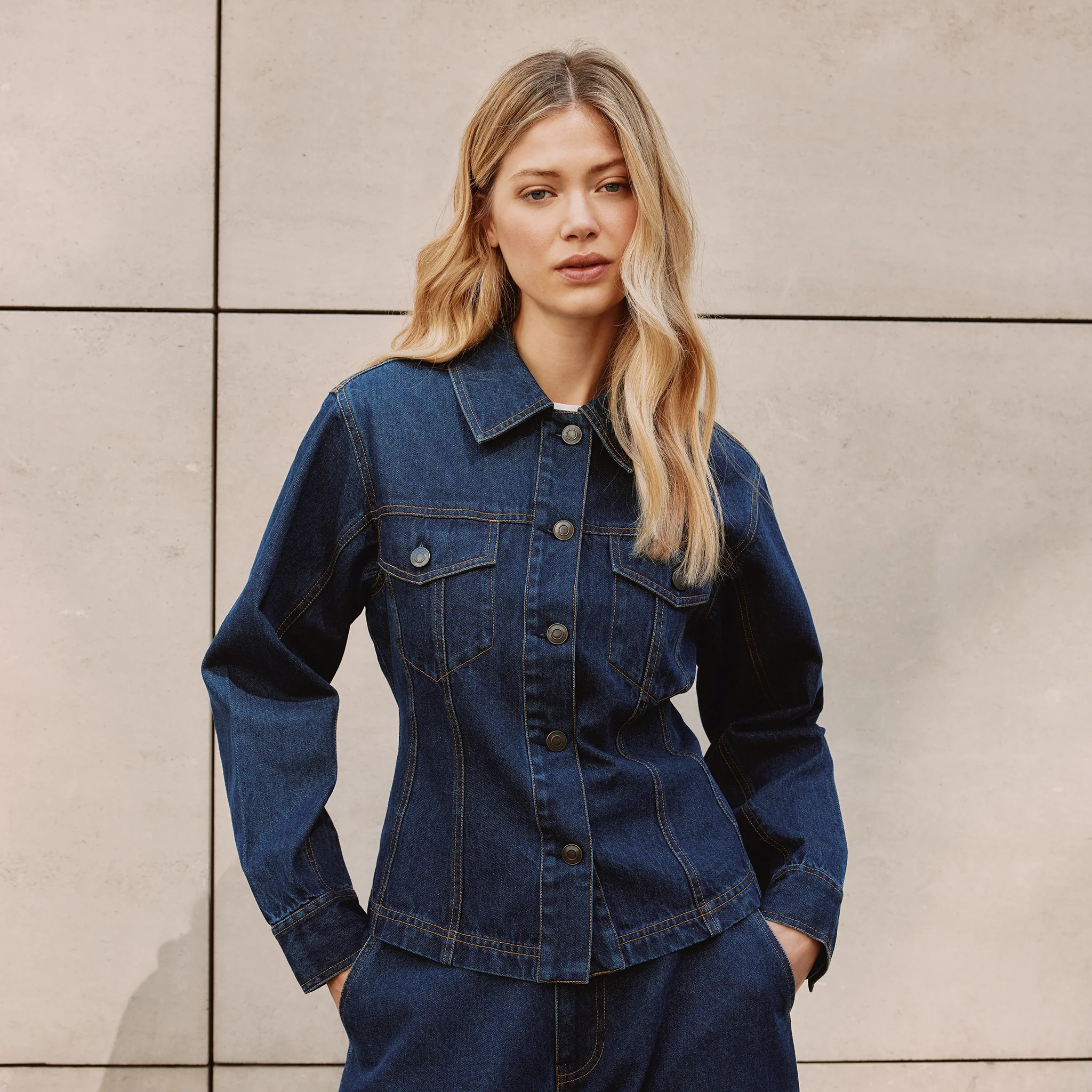 Fitted Denim Jacket | Albaray