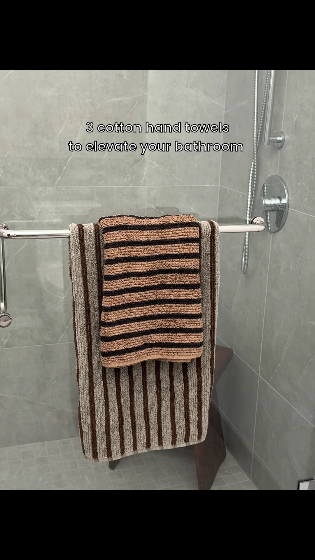 gorgeous striped hand towels to elevate your bathroom, and they’re all 100% cotton! 

hand towels, striped hand towels, bathroom decor