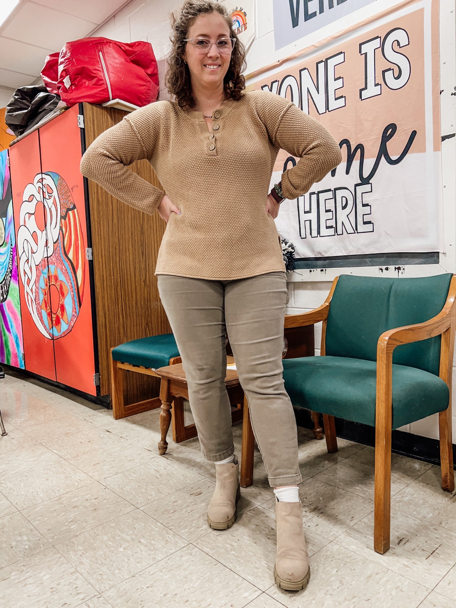 Day 64 ✔️

Weird angle today and I’m not fixing it 🤣 

English teacher ootd 

#LTKMidsize #LTKWorkwear #LTKFindsUnder50