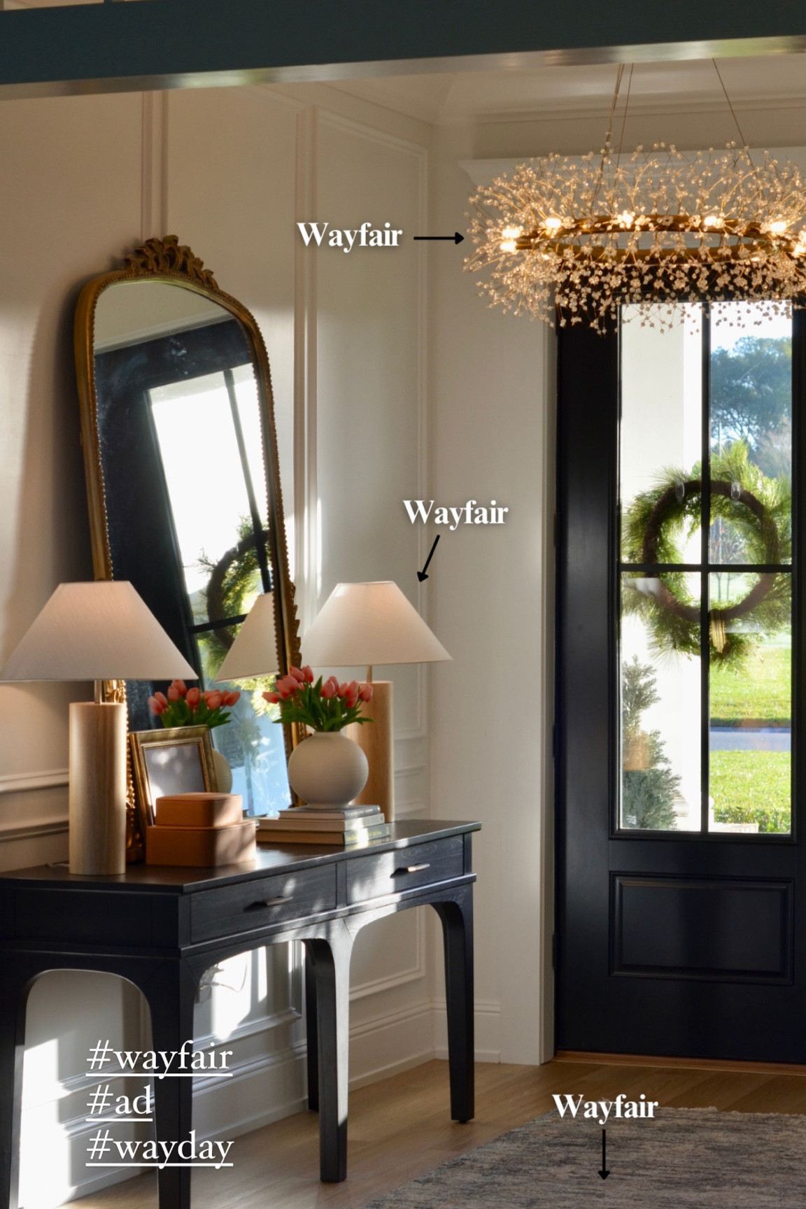 Wayfair in my foyer! 

Prep your carts for May 4th-6th. Wayfair’s Way Day sale is coming! 

#wayfair #wayday #ad #wayfairpartner #liketkit

#LTKhome #LTKsalealert