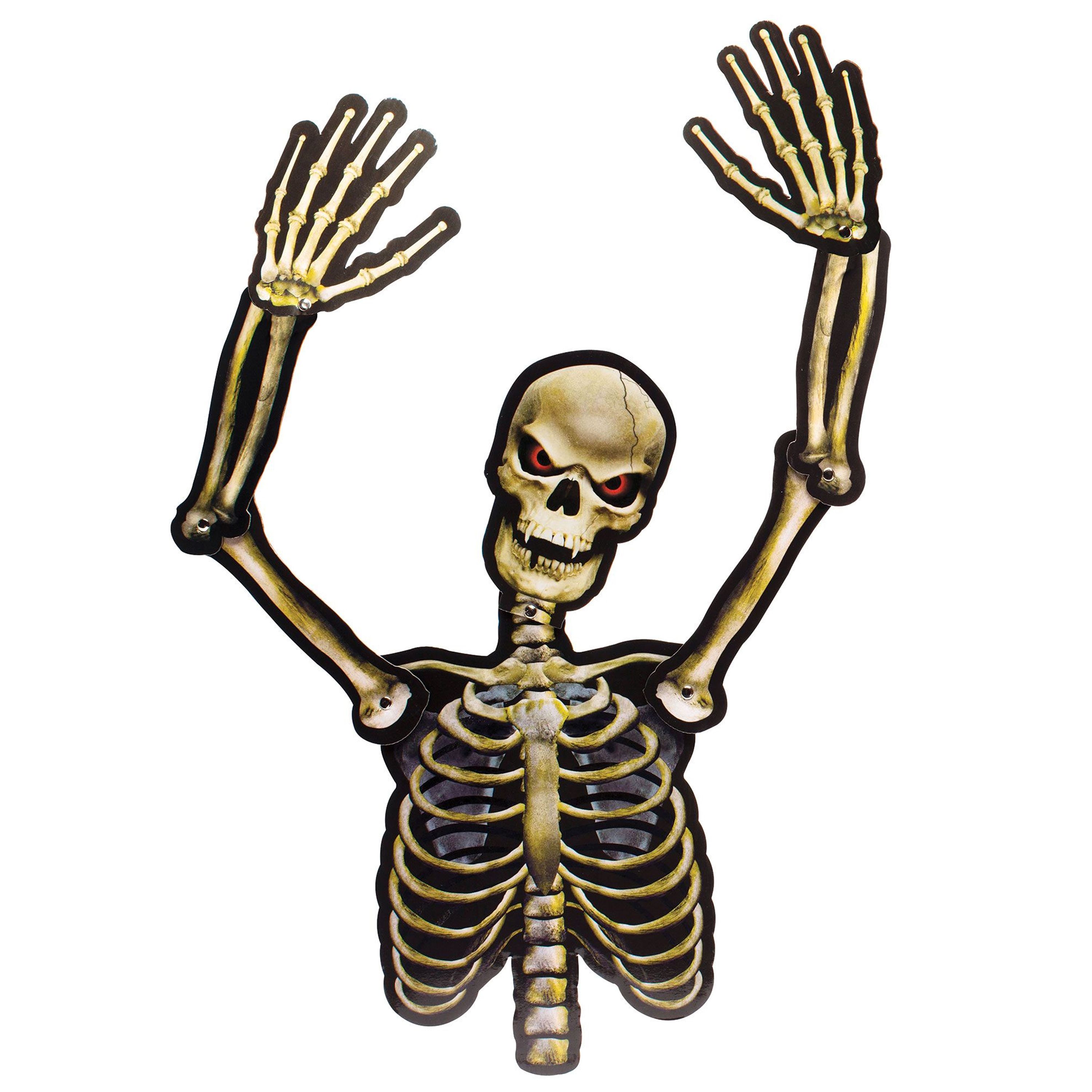 WAY TO CELEBRATE! Waterproof Yard Stake Skeleton Halloween Decoration, 47 inch, White - Walmart.c... | Walmart (US)
