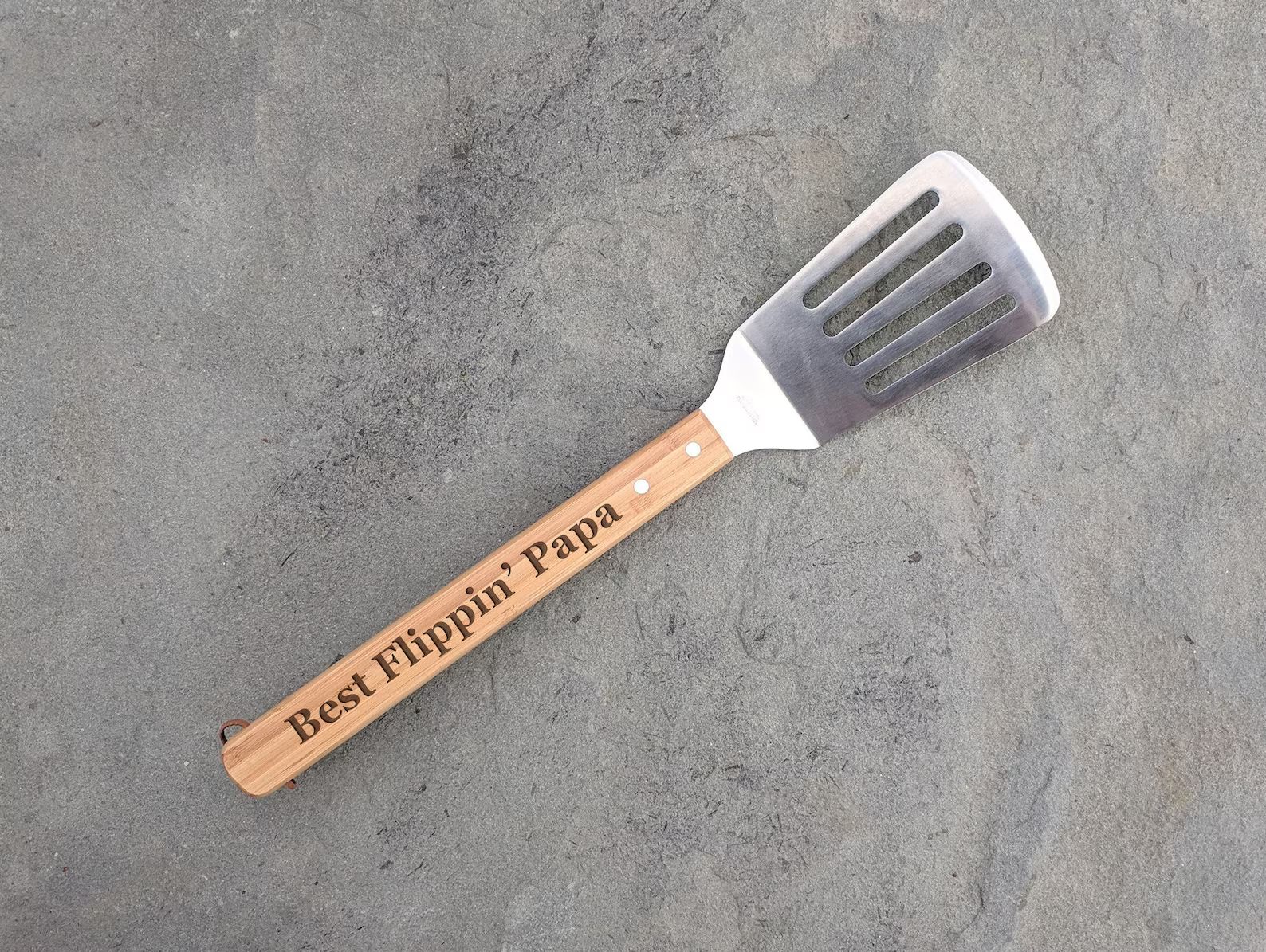 Best Flippin' Papa Uncle Dad Brother Spatula | Grilling Barbecue Spatula Tool | Unique Valentines... | Etsy (US)