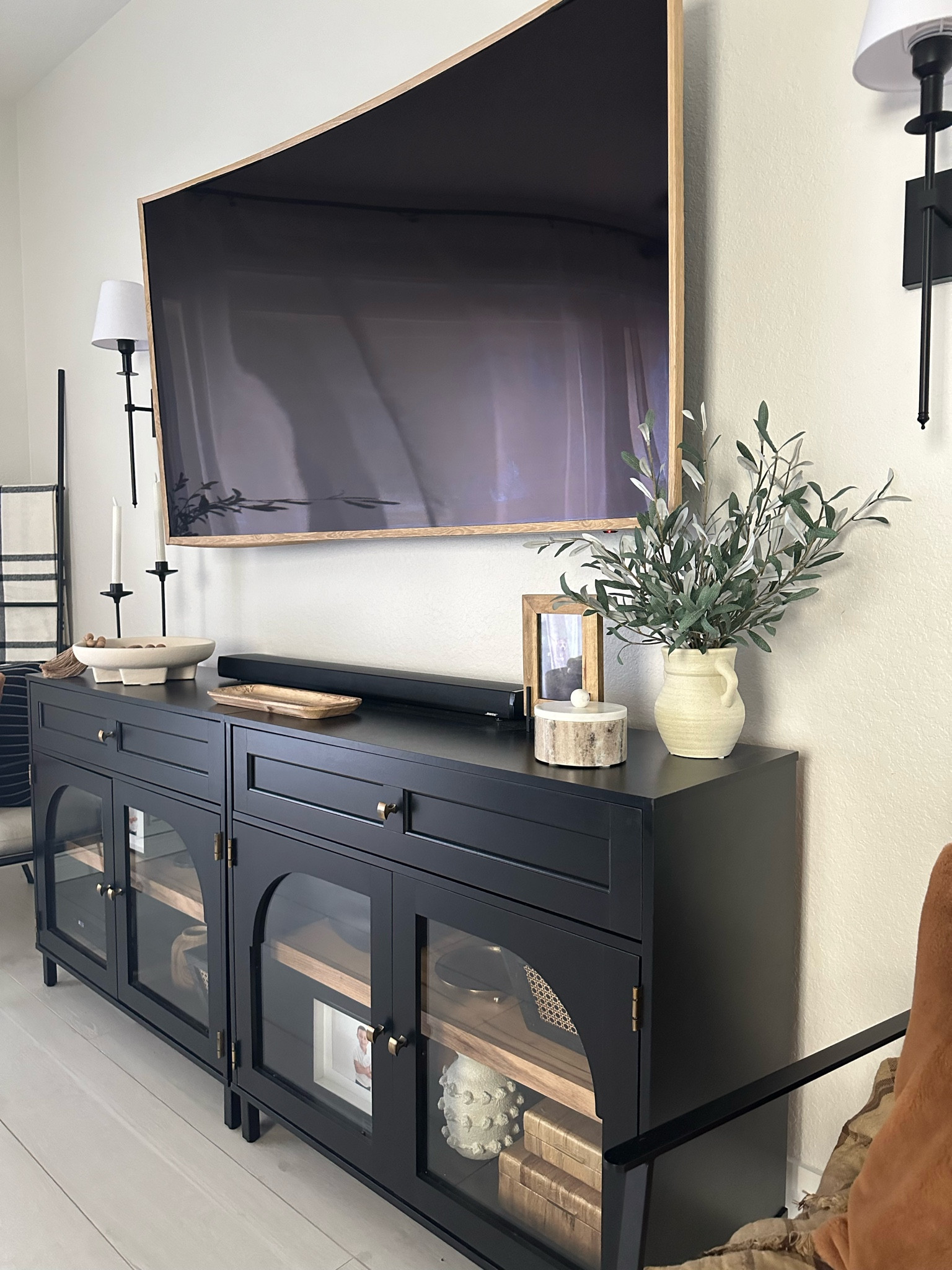 Tv table,cabinet decor,sconces,neutral decor,tvstand,wayfair

#LTKstyletip #LTKhome