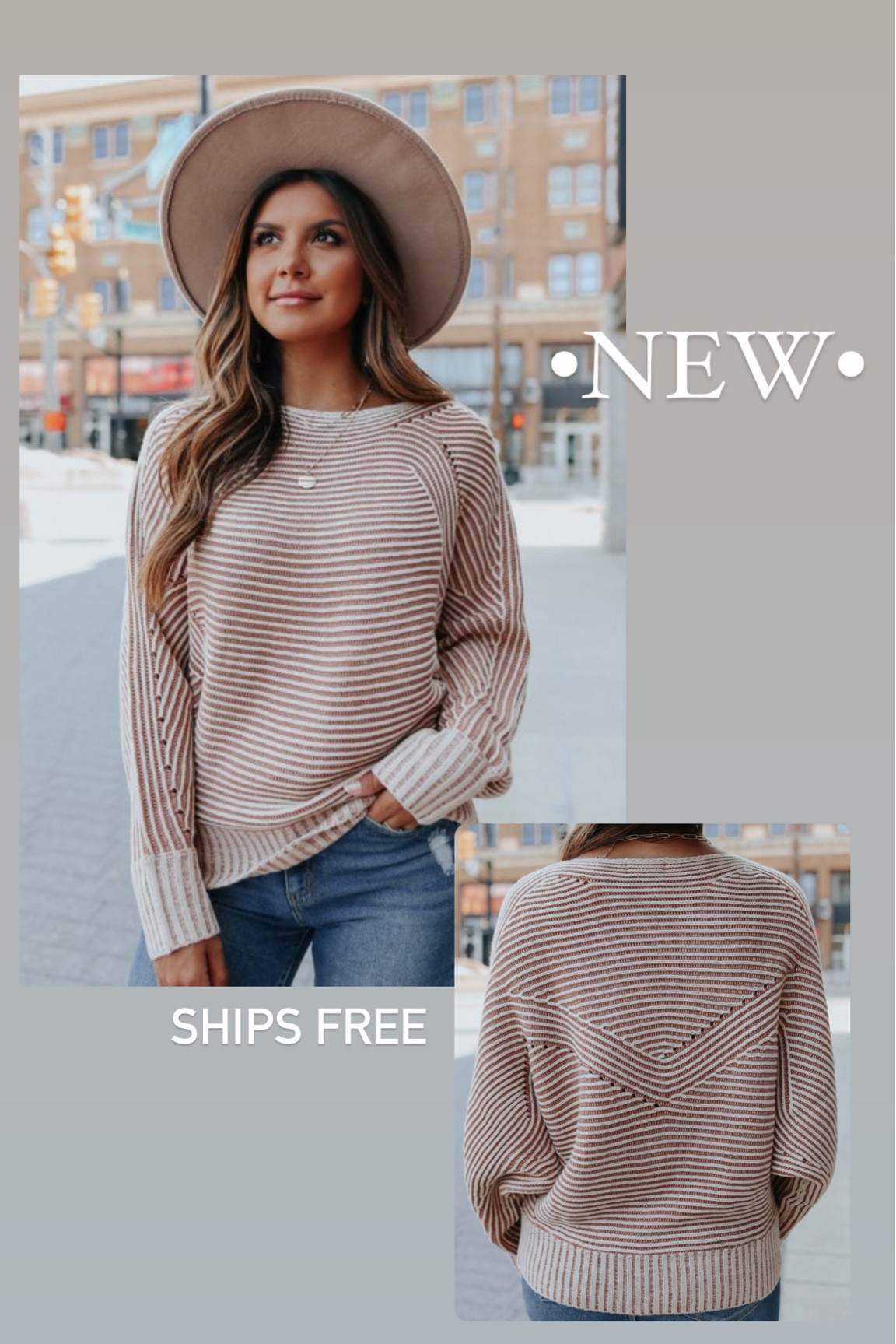 Fall sweater 
Thanksgiving sweater 
Striped sweater 

#LTKSeasonal #LTKstyletip #LTKunder50