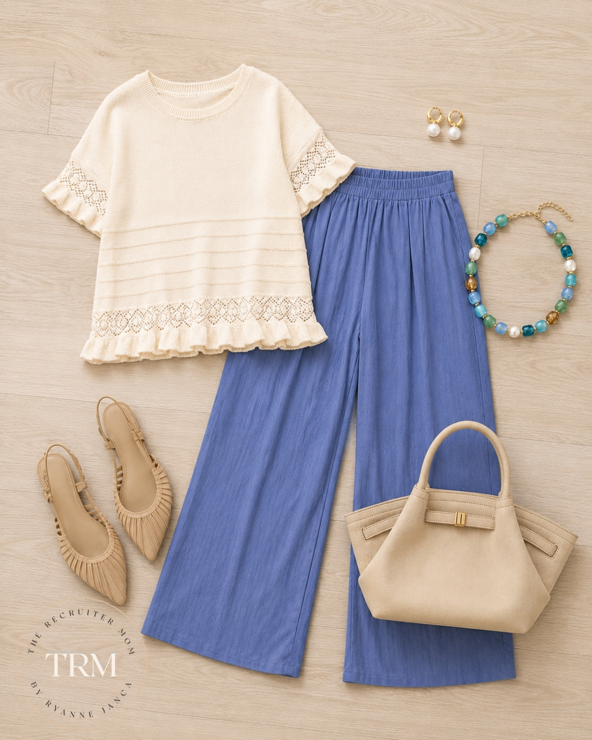 Office or classroom these comfy wide leg pants are perfect for a business casual day. 

 #teacheroutfit #workwear

#LTKOver40 #LTKMidsize #LTKWorkwear