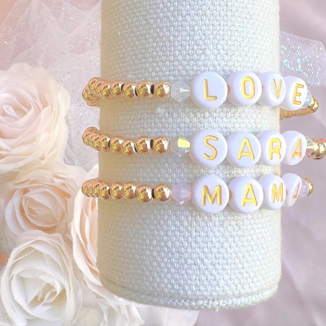 SWAROVSKI Crystal Accent Bead 14k Gold Filled Bracelets  Gold - Etsy | Etsy (US)