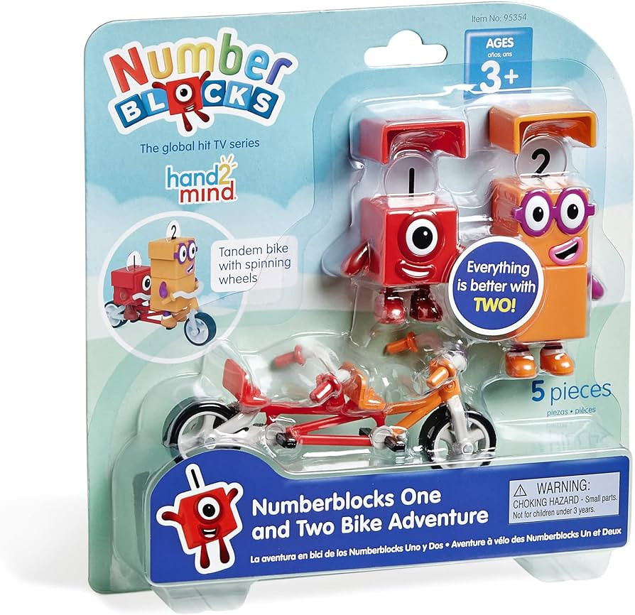 hand2mind Numberblocks One and Two Bike Adventure, Toy Bicycle Figures, Play Toy Vehicle Playsets... | Amazon (US)