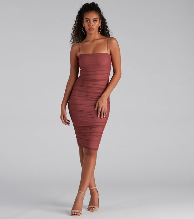 Fab And Flirty Mesh Midi Dress | Windsor Stores