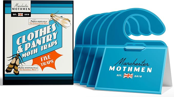 2-in-1 Clothing & Pantry Moth Traps for House | 5-Pack Moth Killer Indoor for Clothes, Closets & ... | Amazon (US)