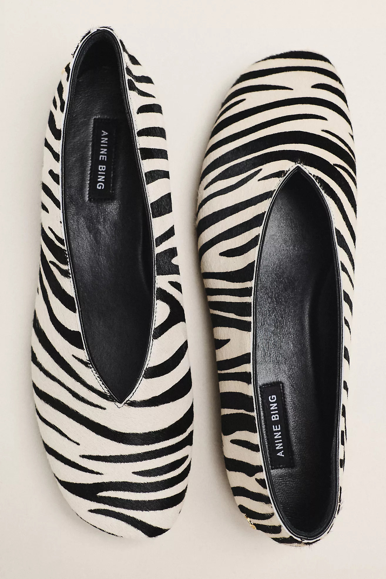 Anine Bing Ana Zebra Ballet Flats | Anthropologie (US)