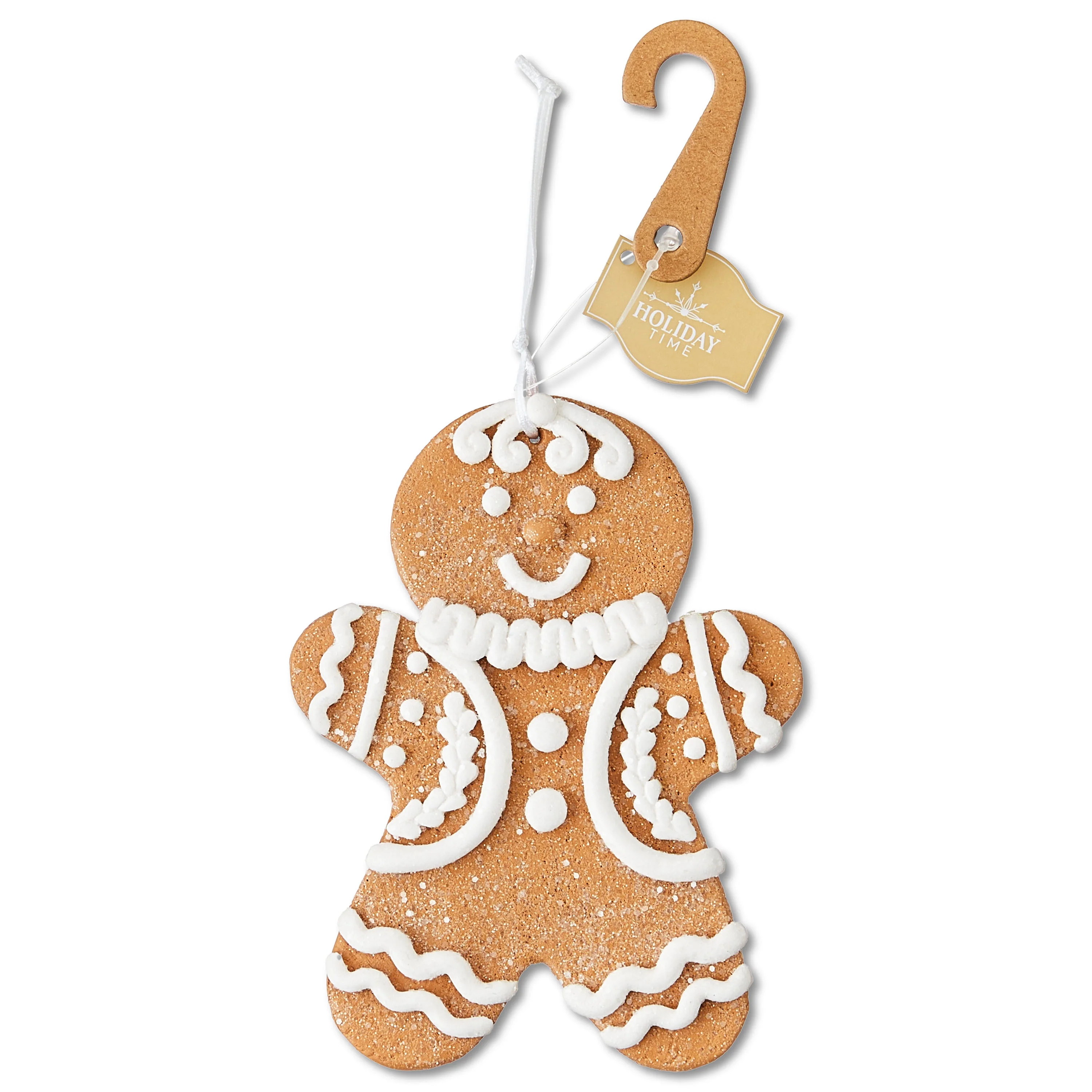Multicolor Clay Dough Gingerbread Boy Christmas Ornament, 5", by Holiday Time | Walmart (US)
