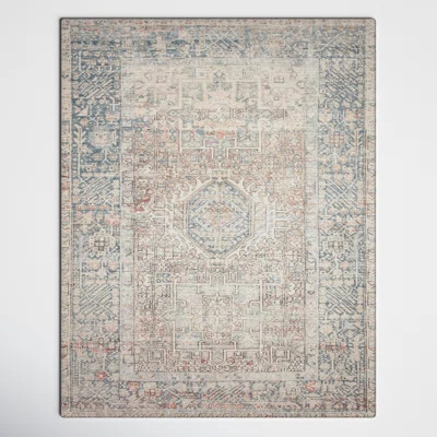 Chris Loves Julia x Loloi Jules Oriental Natural/Ocean Area Rug | Wayfair North America