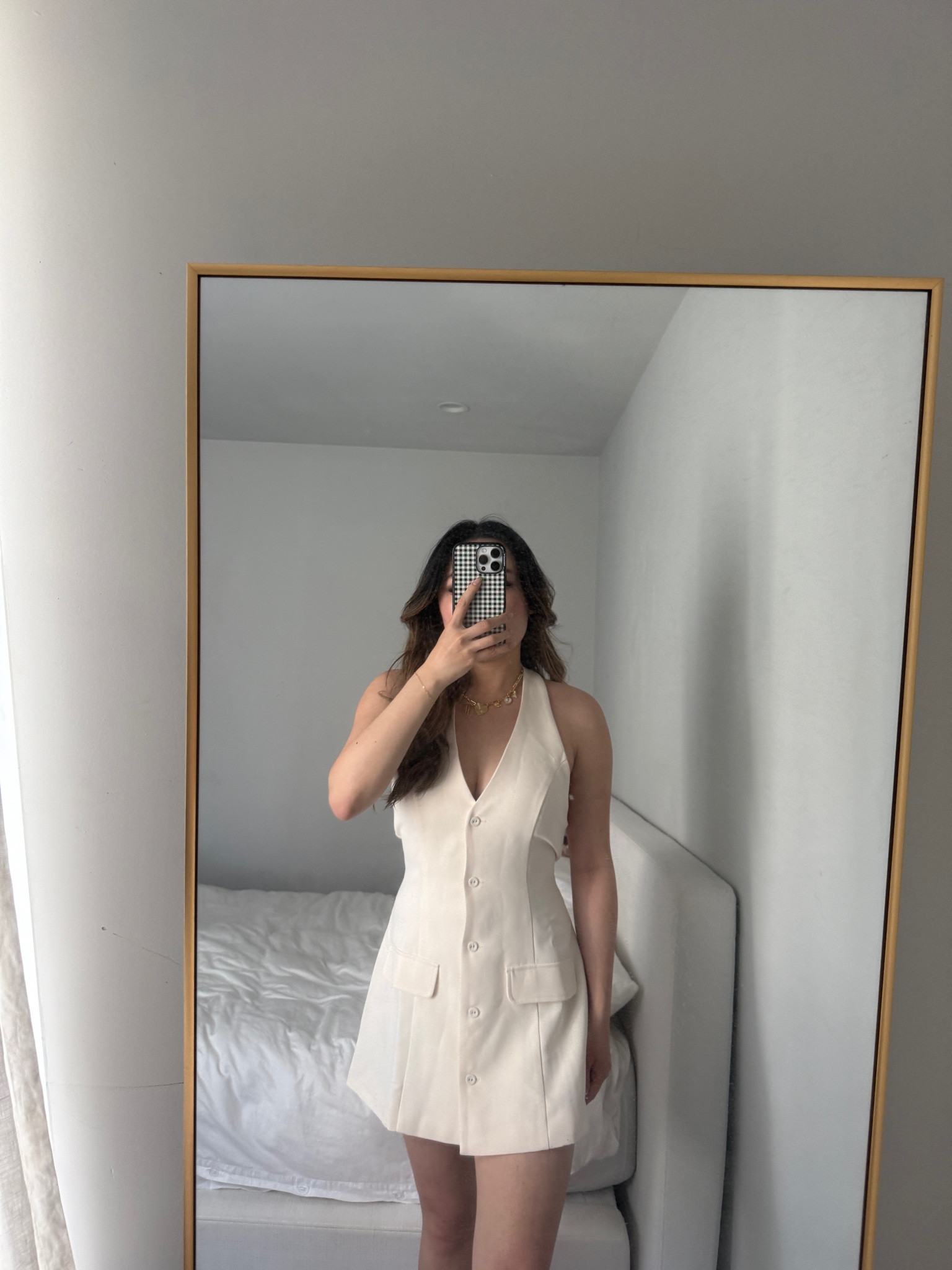 peppermayo spring/summer dress! so chic wearing us 6, super flattering on has a part you can tighten in the back to cinch the waist
