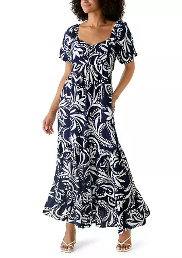 Women's Puff Sleeve Sweetheart Neck Dress | Belk