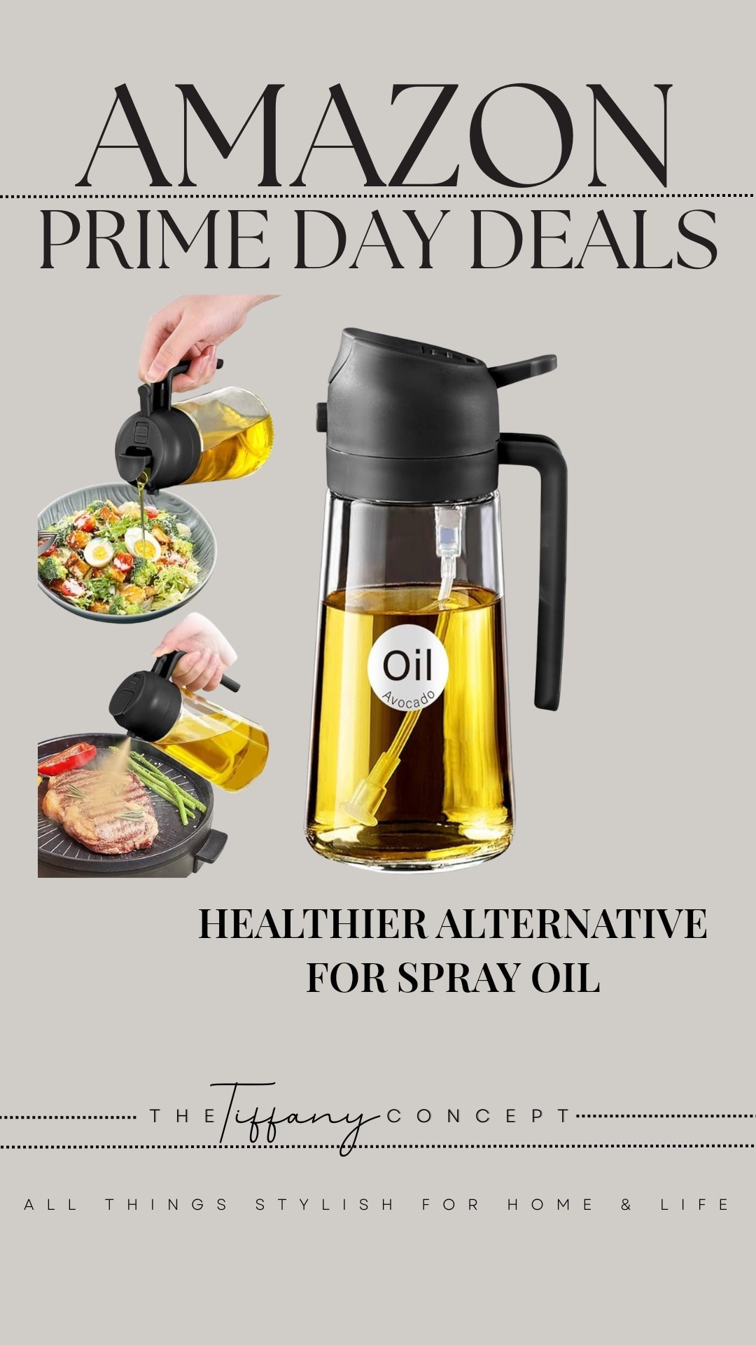 Did you know that spray oil in a can is actually really bad for you? This oil dispenser is a MUST HAVE in your kitchen. It pours and sprays oil whenever you need it! 

#LTKHome #LTKSaleAlert #LTKFindsUnder50