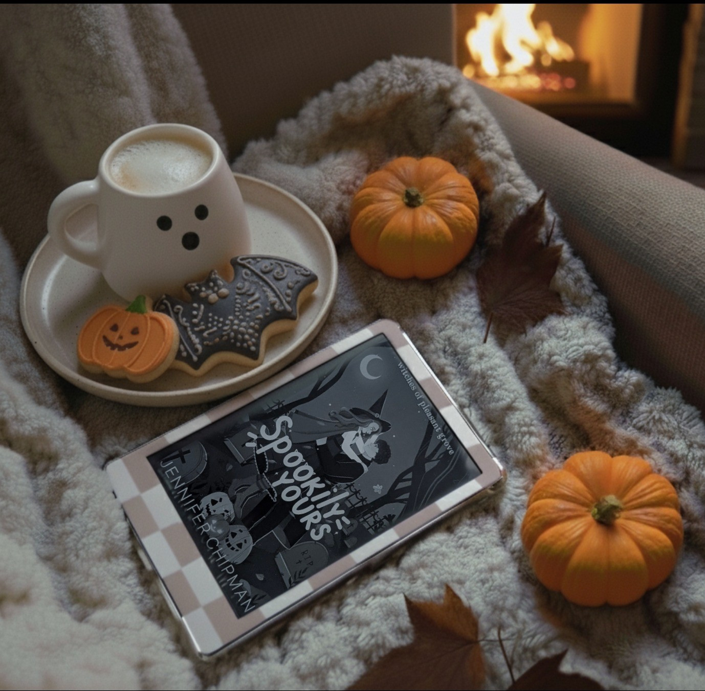Cozy read bringing all the fall vibes from my October reading list! 🍂 Spookily Yours by @jennchipmanauthor was high on my TBR and delivered the perfect spooky season escape.This book has everything: a small town of witches, protective wards (which may or may not stop the occasional talking cat who's a shifter demon!😈), and a captivating love story beginning with for one of the sisters, Willow, that blooms right from page one that has a little bit of heat to go with the magic. I devoured this quick, charming read and immediately dove into the rest of the series. Highly recommend!Q: What's the best book you've read so far this October? 👇#SpookilyYours #FallReading #OctoberReads #WitchyReads #Bookstagram #SpicyBooks #TBR

#LTKHalloween #LTKOver40