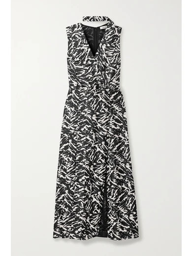 Jason Wu - Zebra-print Silk-twill Midi Dress - Zebra print | NET-A-PORTER (US)