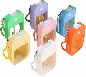 7 Pieces Portable Perfume Spray Bottle, 38ml Mini Card Shape Reusable Sprayer Bottle with Hook an... | Amazon (US)