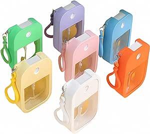 7 Pieces Portable Perfume Spray Bottle, 38ml Mini Card Shape Reusable Sprayer Bottle with Hook an... | Amazon (US)