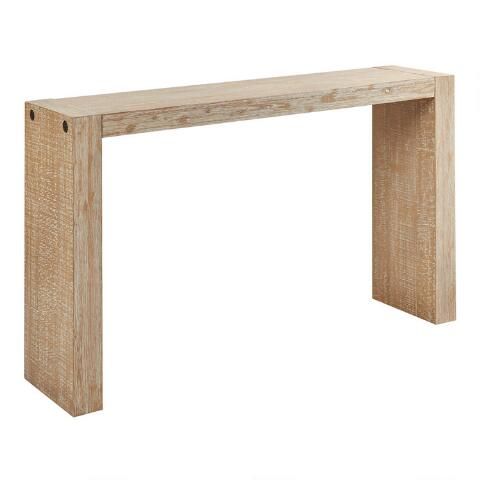 Vince Natural Distressed Wood Console Table | World Market