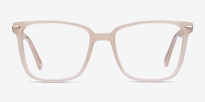 Canvas Square Beige Full Rim Eyeglasses | Eyebuydirect | EyeBuyDirect.com