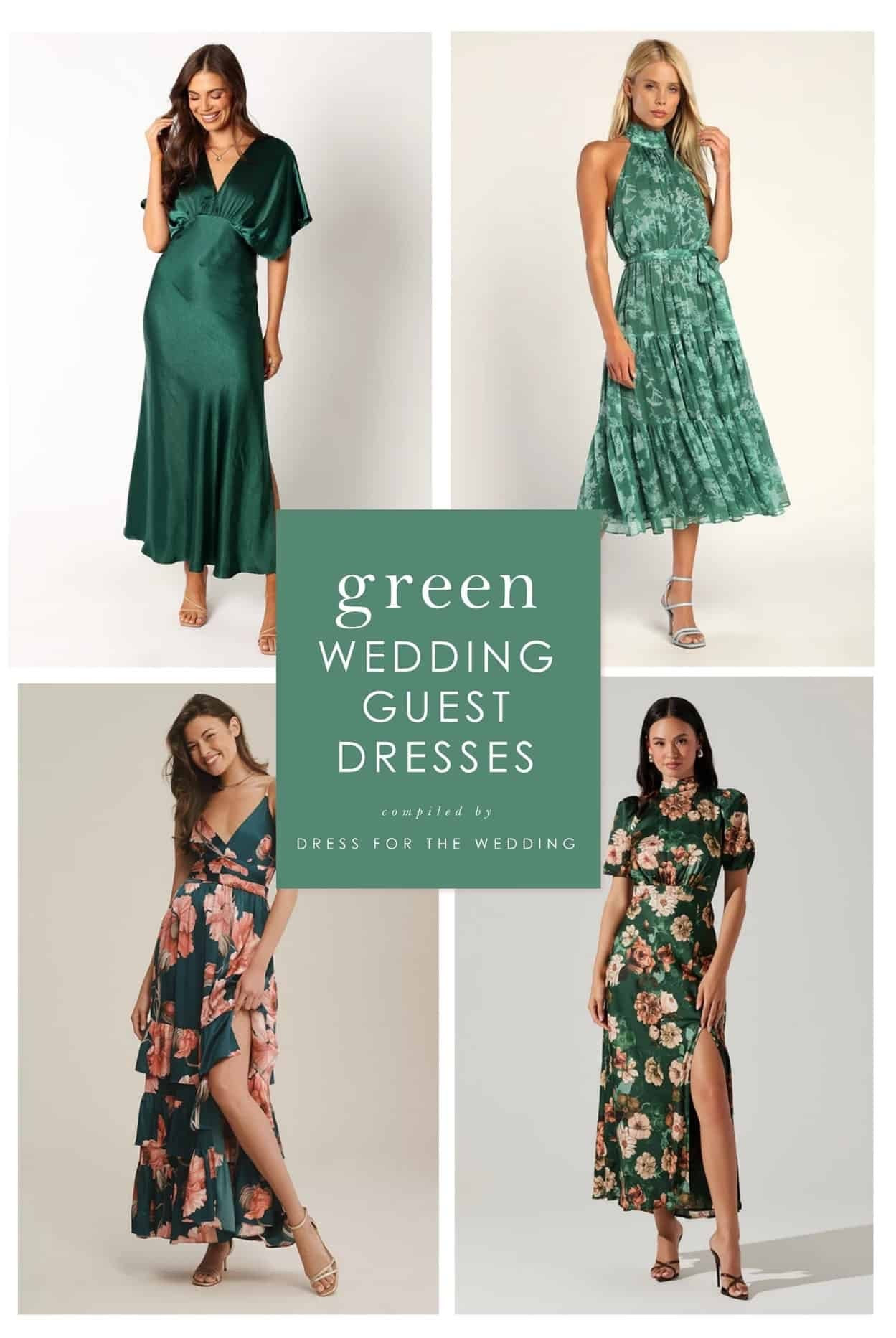 Green dresses for weddings. Green, Sage, olive green wedding guest dresses. Midi dress, cocktail dress, formal dress styles for guest of spring weddings. Follow Dress for the Wedding for more! wedding guest dresses, bridesmaid dresses, wedding dresses, mother of the bride dresses, cute outfits, affordable dresses, dresses under 100. 



#LTKgrwm #LTKSeasonal #LTKWedding