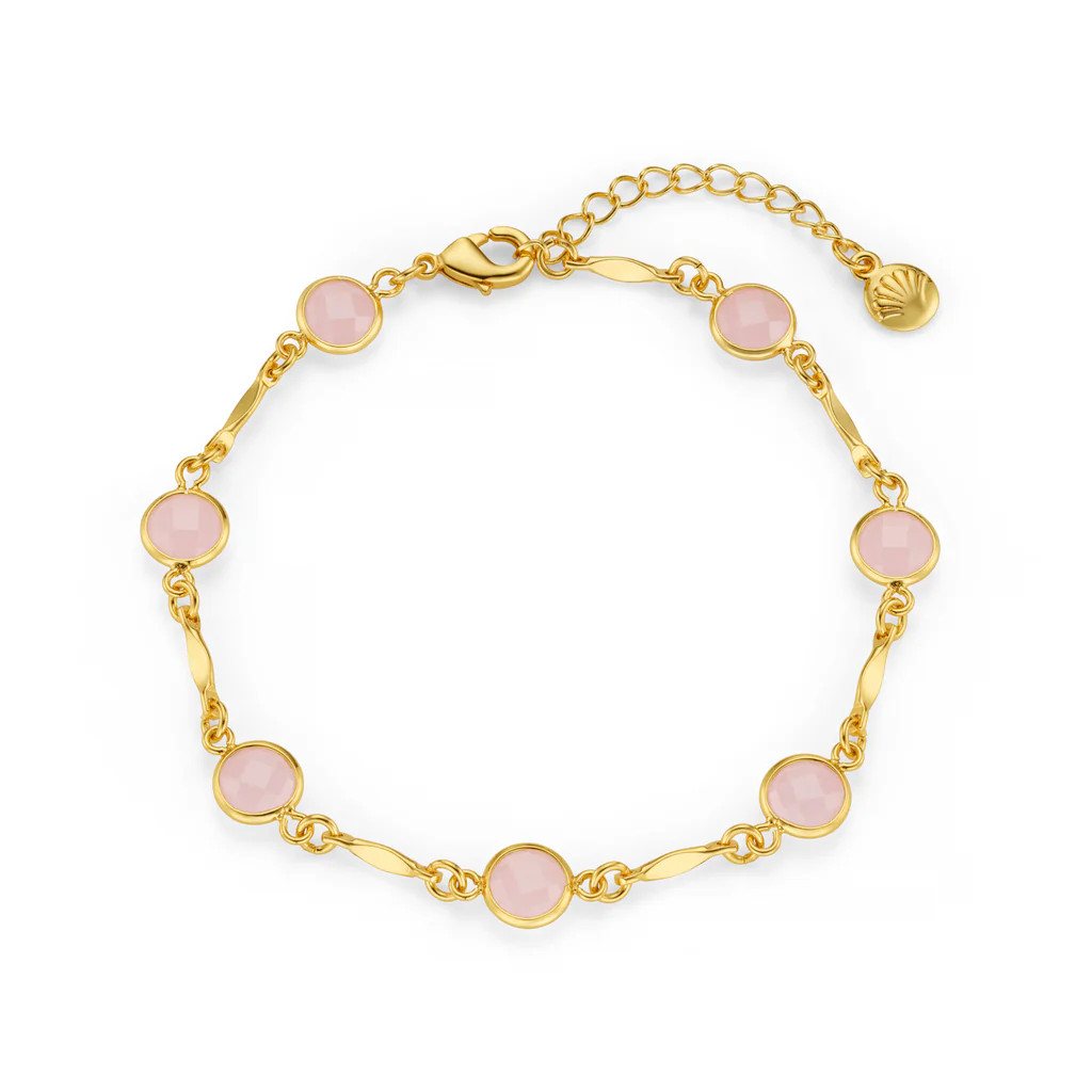Rose Water Opal & Link Chain Bracelet | Orelia